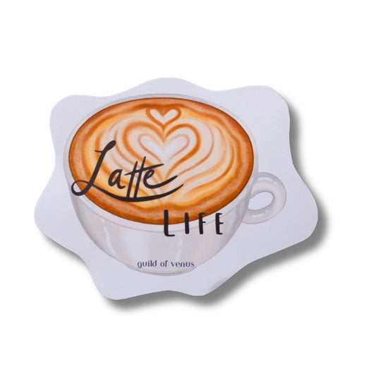 Latte Life Sticker